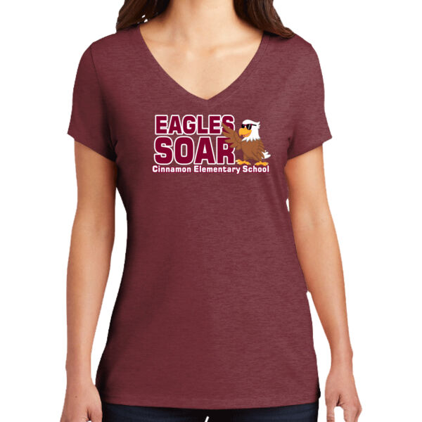Eagles Soar - Women's V Neck Tee Thumbnail