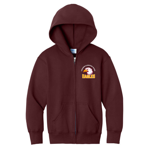 Eagles (Front Only) Youth Zip Hoodie Thumbnail