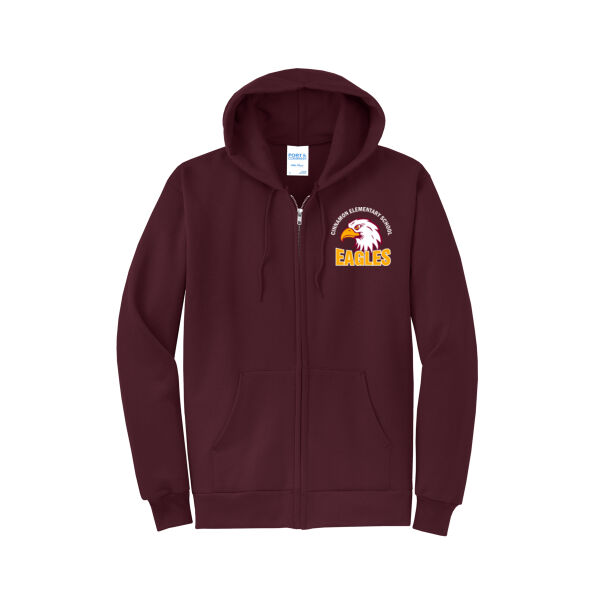 Eagles (Front Only) Adult Zip Hoodie Thumbnail